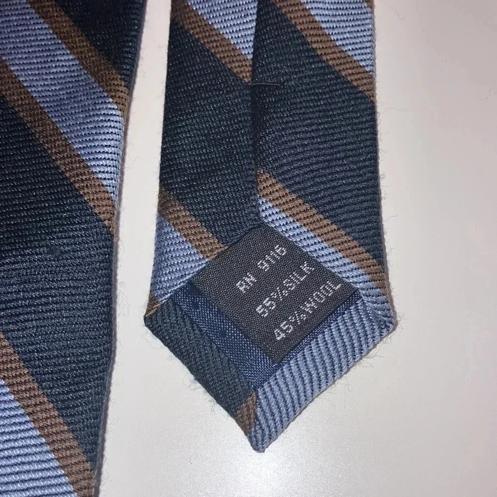 Franklin Tailored Blue Multi Color Striped Tie. Preloved Great Condition